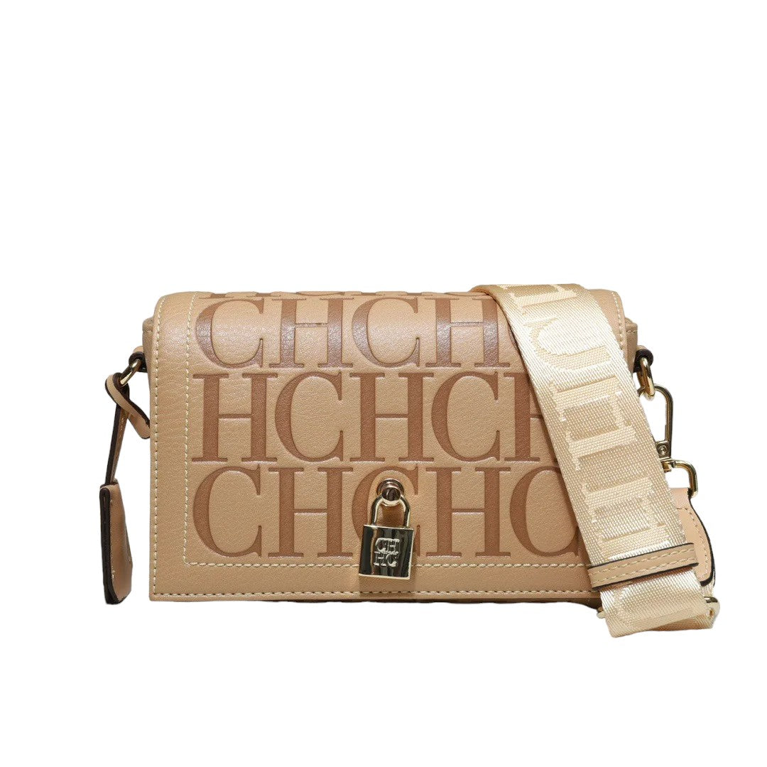 CILMI HARVILL CHHC Women's Flip Handheld One Shoulder Crossbody Bag Letter Imprint Design Flip Fashionable Daily Wear